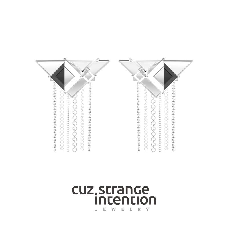 Cuz Strange Intention/尼罗流苏耳坠/小众原创个性礼物欧美气质