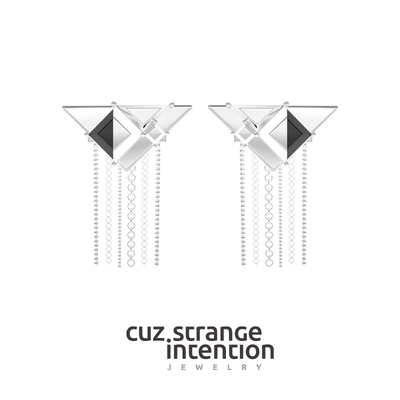 Cuz Strange Intention/尼罗流苏耳坠/小众原创个性礼物欧美气质