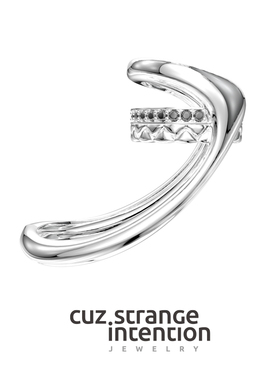 Cuz Strange Intention/尼罗异形戒指/原创小众情侣轻奢法式