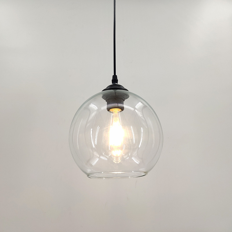 工业风复古灯具创意个性艺术餐厅咖啡厅吧台服装店酒吧玻璃吊灯