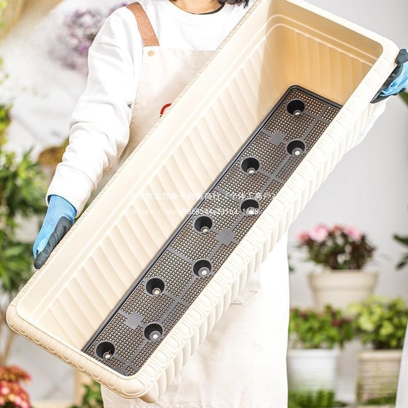 爱丽思花盆塑料特大号长方形长条型草莓盆栽爱丽丝阳台种菜水仙盆