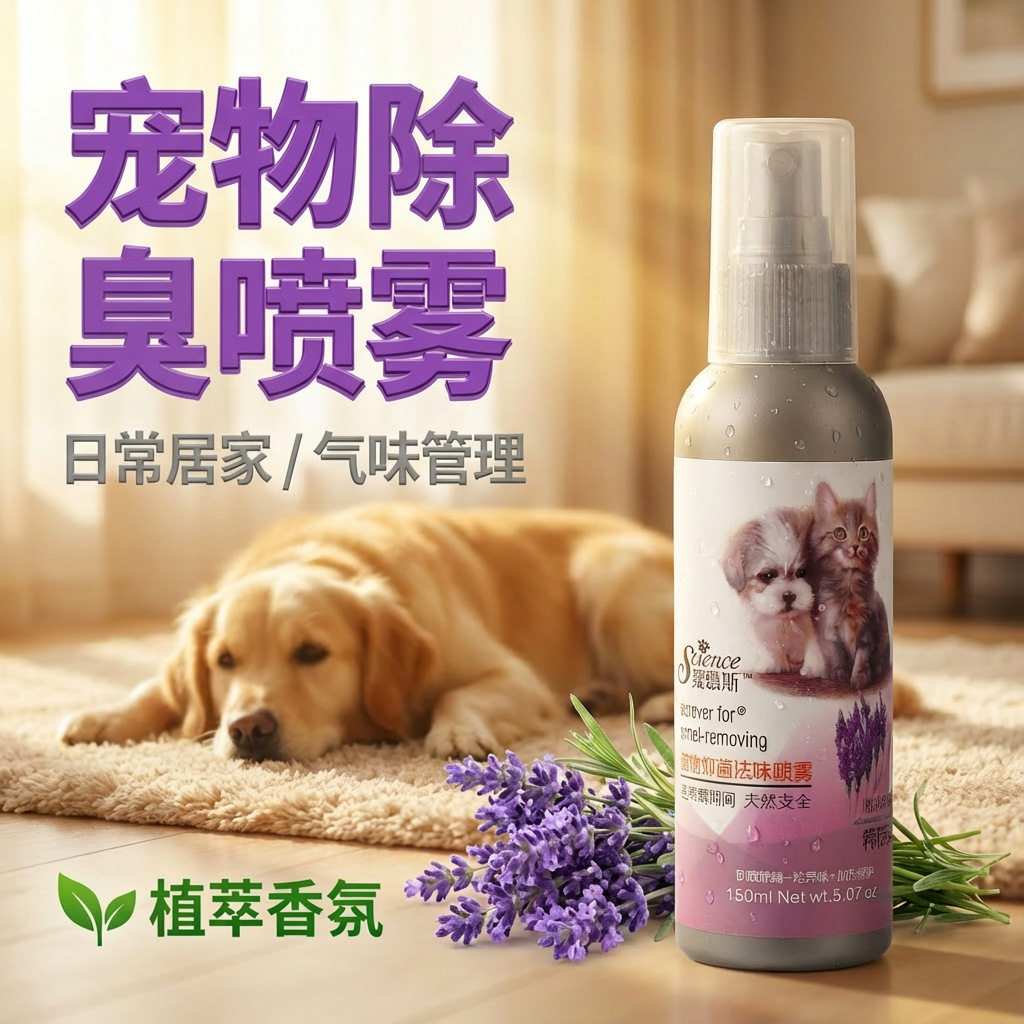 宠物用品猫狗环境清新除臭剂喷雾