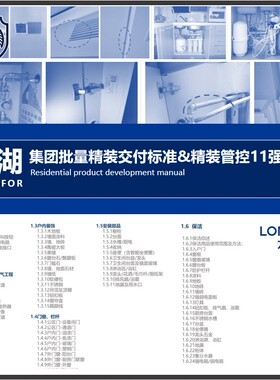 龙湖 批量户内精装交付标准管控指引 精装强管控11条规范管控动作