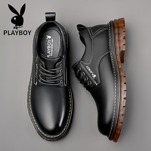 男士商务正装大头皮鞋软底工装靴