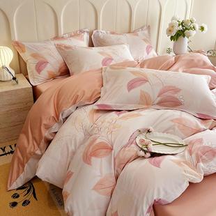 60支长绒棉纯棉床品四件套全棉四季通用2026新款床单被套床笠款厚