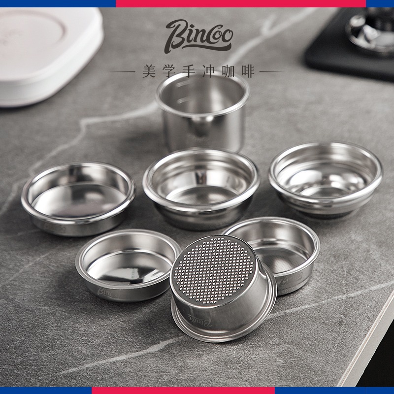 Bincoo意式咖啡机萃取手柄51mm粉碗58mm单双份四人份不锈钢配件