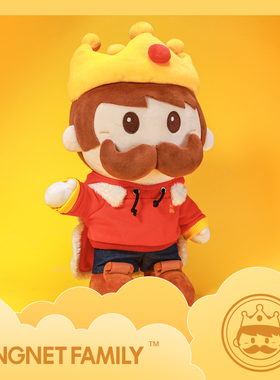 K小皇 毛绒公仔 内置PP骨架可站立