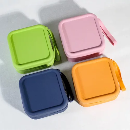 硅胶收纳包大容量纯色化妆小方包