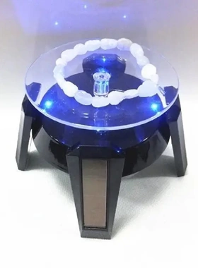 直销太阳能旋转展示台led首饰架