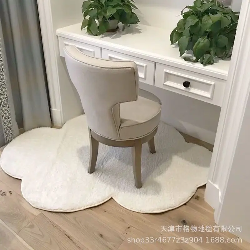 北欧ins地毯韩国可爱白色云朵