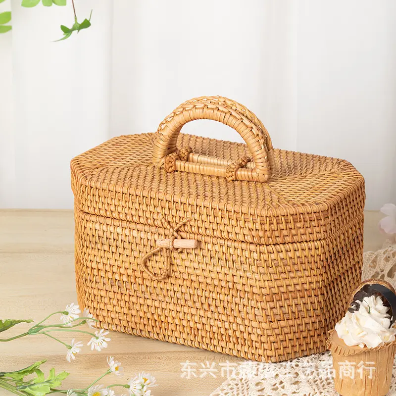 越南藤编家用旅游零食点心化妆品