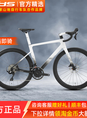 25款喜德盛RS7公路自行车碳纤维车架禧玛诺变速器双盘功率计赛车