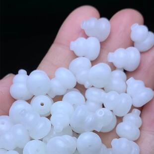 2026天然和田玉白玉葫芦吊坠挂坠干净无杂diy小滴溜手串配件