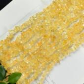 2026跨境黄水晶碎石长链半成品白紫粉水晶新款 手工diy项链发财水