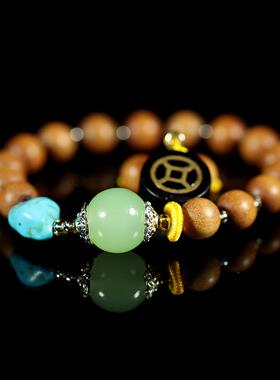 2026芭比檀香DIY家道兴隆手串 0.8×15颗 男女款文玩手链念珠厂家