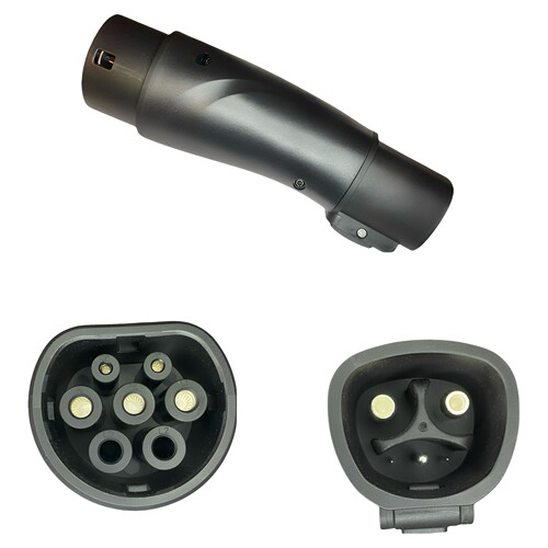 适用特斯拉CCS2转换头nacs转type2转接头32A交流tpc转ccs2充电枪