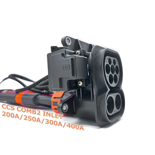 CCS2欧标直流充电枪插座快充超充连接器250A300A400A500A锁24V
