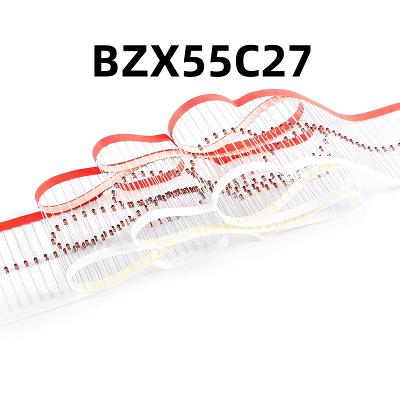 （200只）BZX55C27 DO-35 27V/0.5W 原装正品 直插稳压二极管