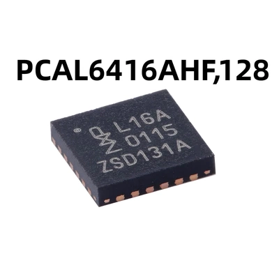 PCAL6416AHF,128 原装QFN-24-EP低电压转换16位I2C I/O扩展器芯片