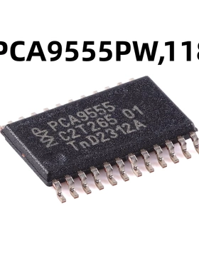 PCA9555PW,118 TSSOP-24 原装 16位I2C总线和SMBus I/O扩展器芯片