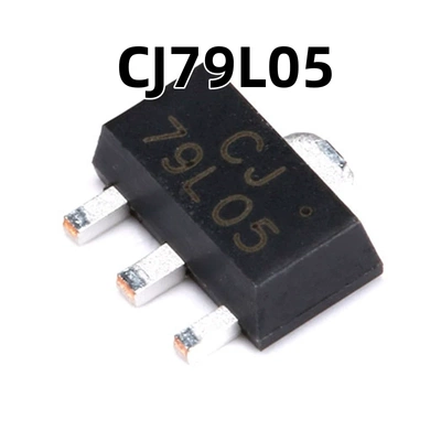 CJ79L05 3% SOT-89 0.1A/-5V/0.5W原装正品 线性稳压电路芯片20只