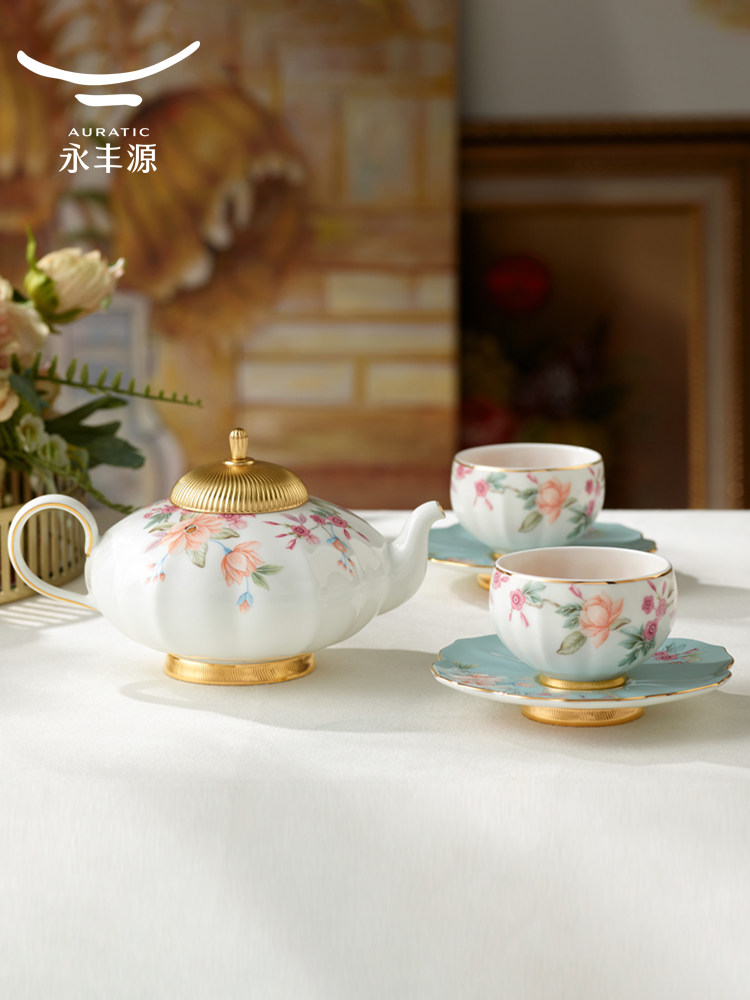 永丰源天清时代6头茶具茶杯水杯无障碍豪华高端礼品小清新2人