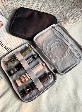 PAPI【表带收纳包】iwatch苹果表带便捷旅行收纳整理袋帆布包中号