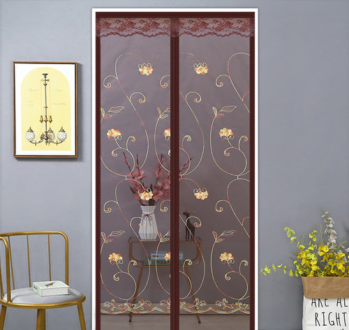 家用磁性自吸防蚊门帘夏季卧室厨房魔术贴免打孔加密静音纱门纱窗