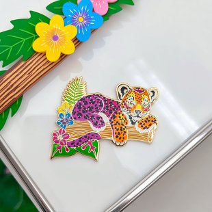 Zoo Lisa Dream Rainbow 彩虹豹金属徽章创意饰品新年礼物 Frank