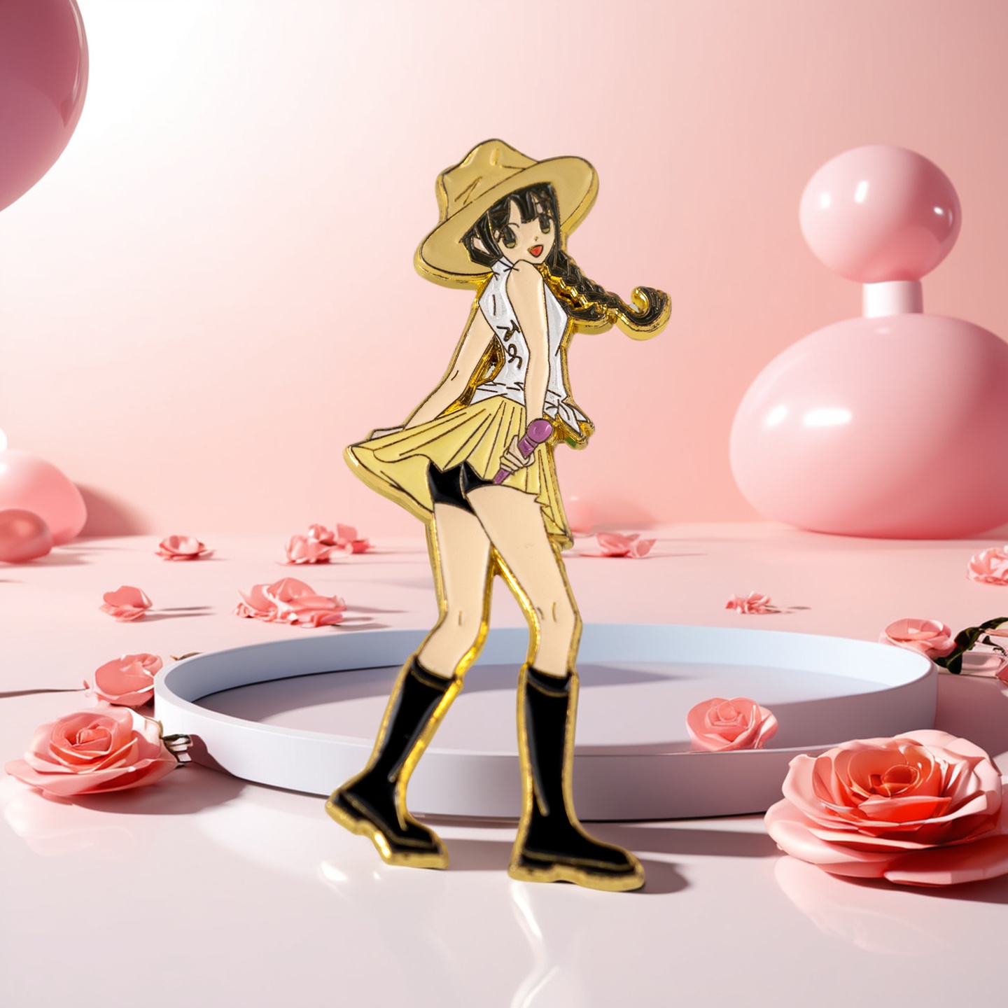 张元英爱豆金属徽章包包挂件饰品