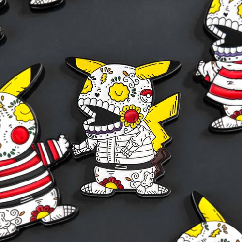 宝可梦皮卡丘金属徽章生日礼物