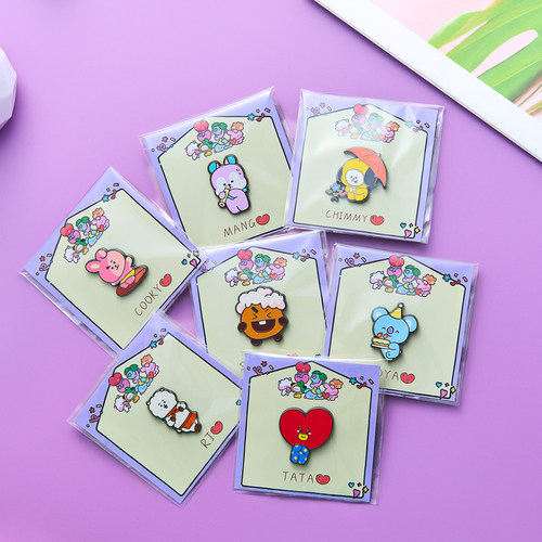 BT21linefriends金属徽章挂件