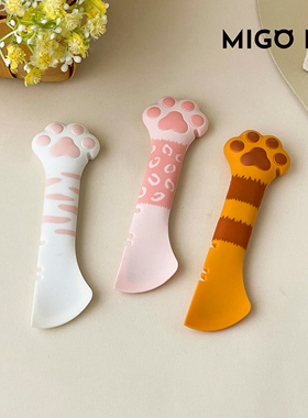 萌爪开罐神器猫咪罐头狗湿粮挖勺宠物猫勺子可爱开罐器冷藏湿粮勺