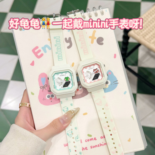 全夜光双显电子表学生高颜值女款