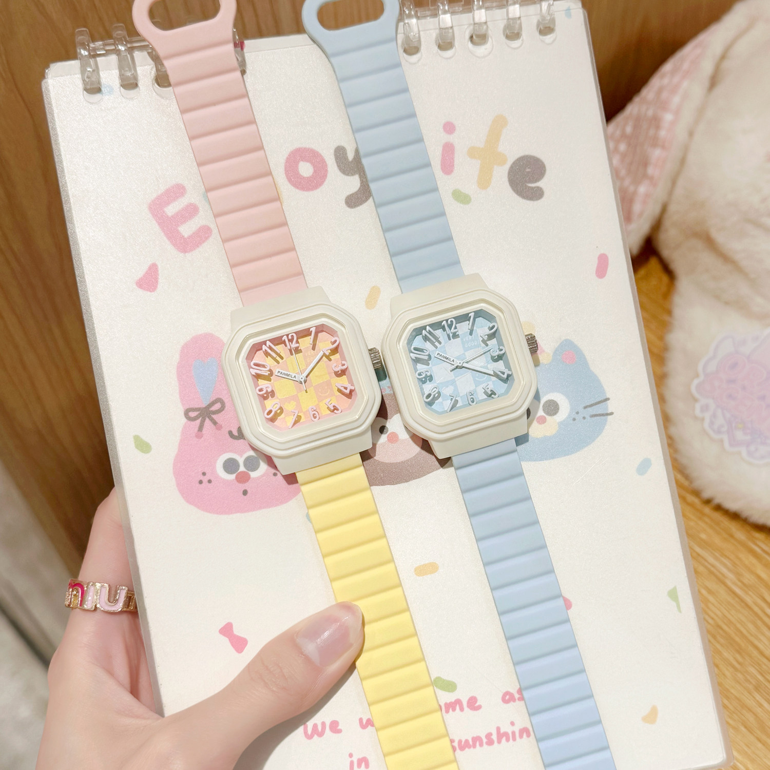 儿童手表女款学生女只看时间女生小学生女孩女童专用表高颜值电子