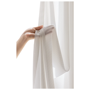 幻影纱透光不透人窗帘纱帘客厅网红白纱卧室飘窗阳台白色窗纱新款