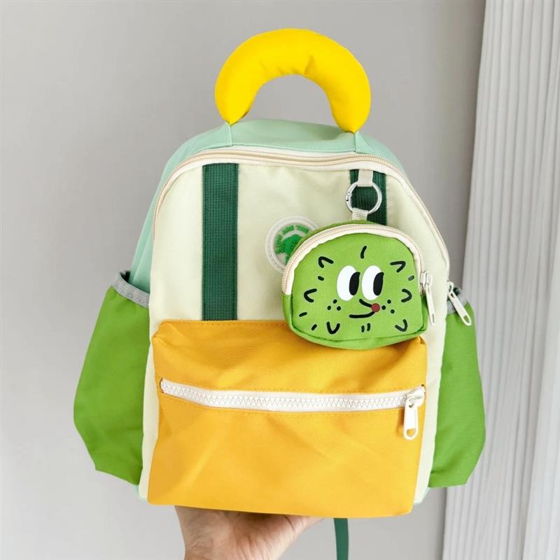 可爱包包双肩包夏天搞怪小众幼儿园书包儿童轻便撞色宝宝外出潮