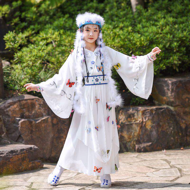 含香格格服儿童香妃公主裙古装影视同款表演出衣服女孩汉服仙女裙