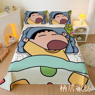 2025新款蜡笔小新床单单件学生宿舍三件套1.5m被单非纯棉全棉春夏