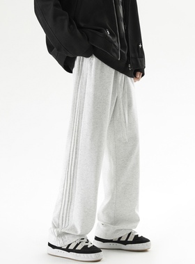 City Hipster 休闲裤男春秋季新款裤子潮牌重工宽松百搭直筒卫裤