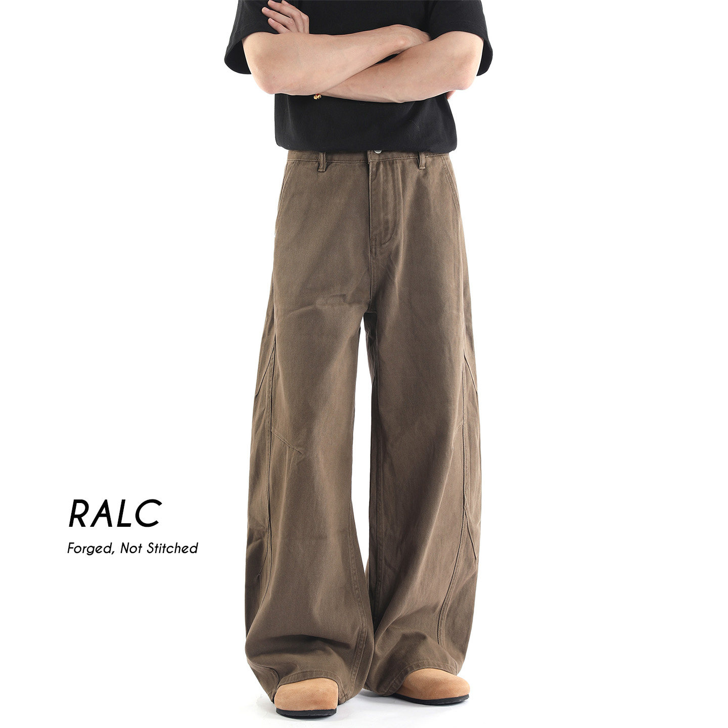 RALC美式卡其色棕色复古