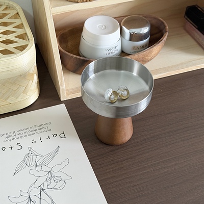 入户玄关小物件钥匙置物盘客厅桌面收纳整理摆件饰品拍照道具中古