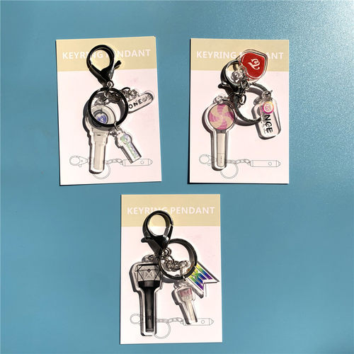 MONSTA X亚克力钥匙扣 ONEUS应援灯挂件TWICE钥匙圈饰品ONCE