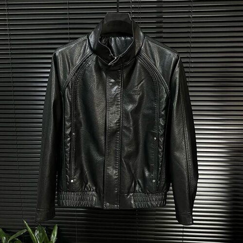 【现货】27203男士皮衣外套水洗皮休闲春季新品皮夹克高品质百搭