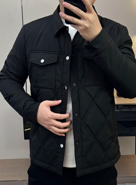 【现货】25327男士翻领棉服冬季爆款薄棉潮流休闲百搭棉衣外套古