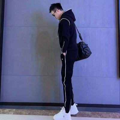 【现货】2639秋季男士爆款时尚休闲套装高端欧货帅气时尚大码显瘦