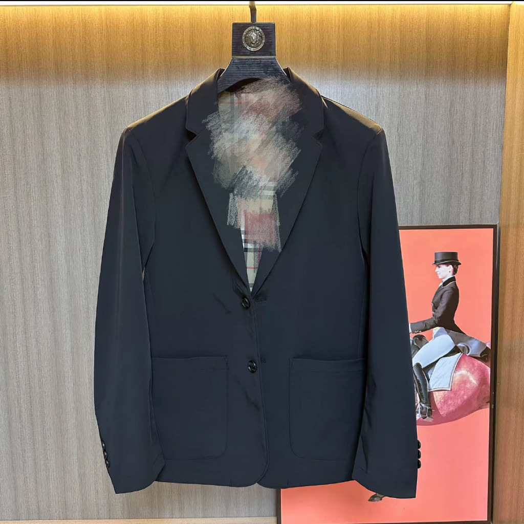 【现货】1326男士轻奢黑色修身西装外套百搭春秋款新品商务休闲款