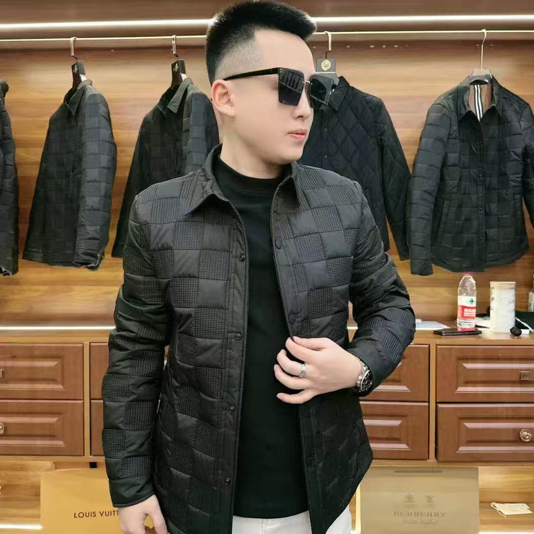 【现货】23147男士春季棉服夹克二棉百搭时尚欧货休闲商务简约古