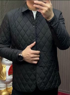 【现货】25340秋冬新款棉服外套男士绗缝不规则商务时尚棉衣男古