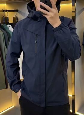 【现货】25334秋冬男士爆款加棉连帽外套时尚休闲保暖商务重工古